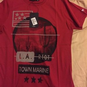 Town Marine Tshirt Red Cactus